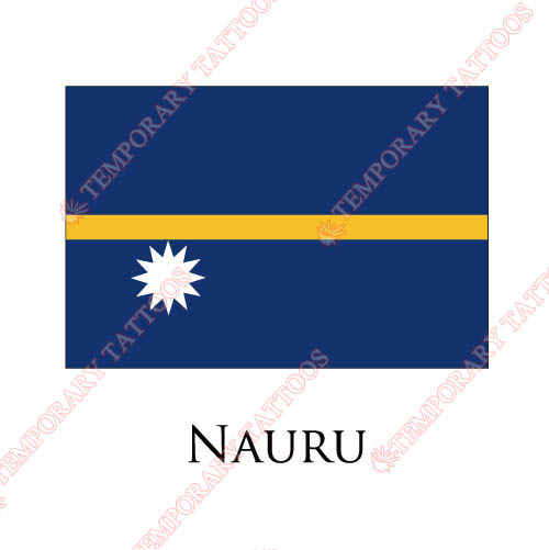 Nauru flag Customize Temporary Tattoos Stickers NO.1939